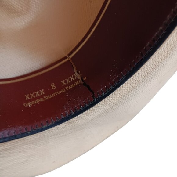 7 1/8 George Strait Resistol Mens Straw Cowboy Hat Vintage 1990's Western Oval - Picture 16 of 16